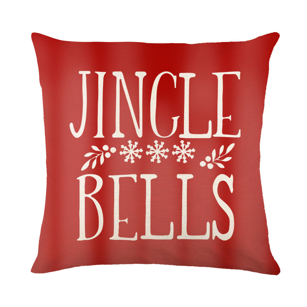 Christmas Snowflake Throw Pillow Covers - Holiday Decorative Cushion Cases