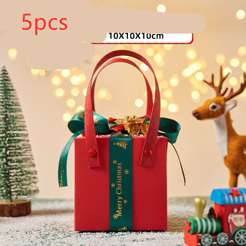 Christmas Gift Boxes Set - Festive Holiday Packaging with Ribbons & Bows