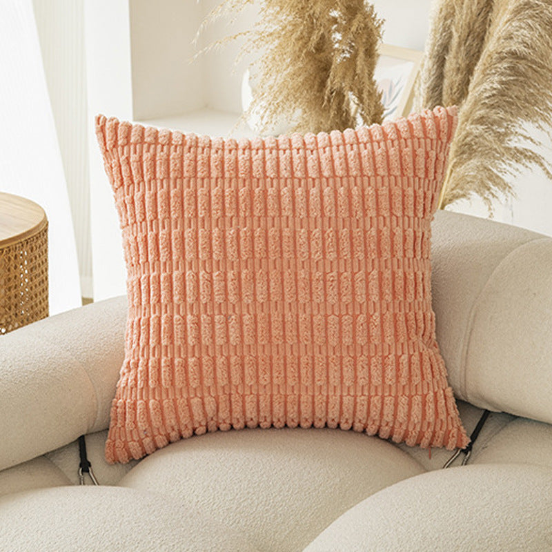 Soft Plush Corduroy Pillow Covers - Boho Design with Hidden Zipper