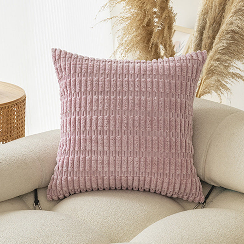 Soft Plush Corduroy Pillow Covers - Boho Design with Hidden Zipper