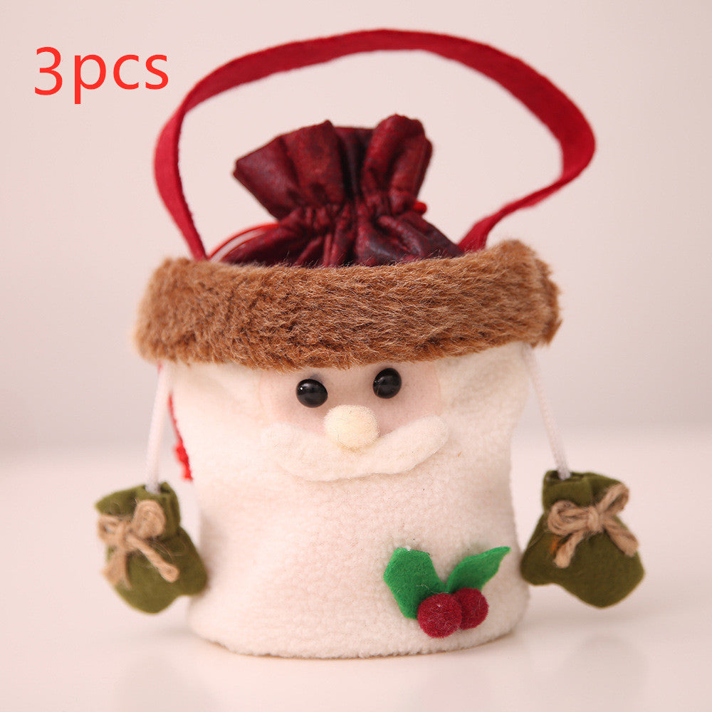 Christmas Apple Bags with Hand - Festive Holiday Decoration Set