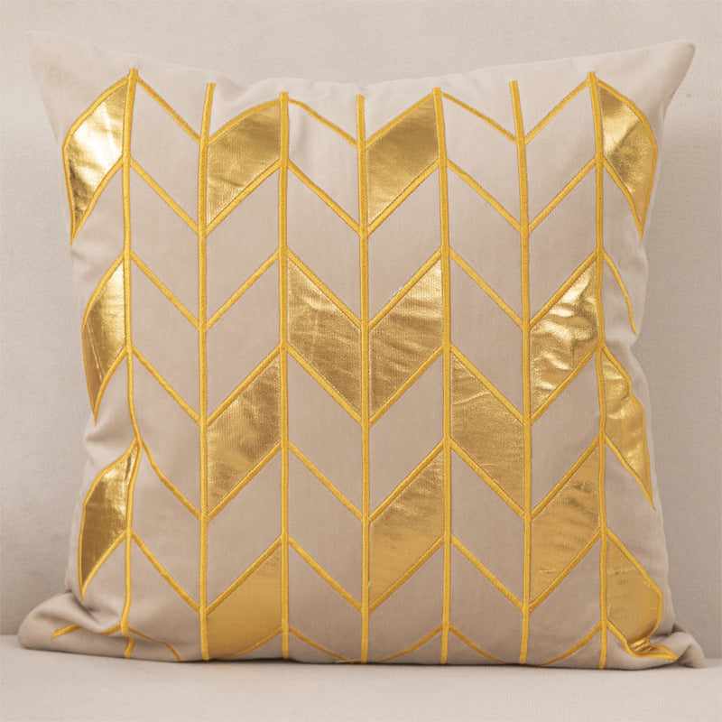 Dutch Velvet Gilded Pillow Case - Luxury Chemical Fiber Throw Pillow Cover
