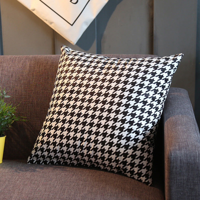 Modern Geometric Cushion Cover - Polyester Throw Pillow with PP Cotton Fill