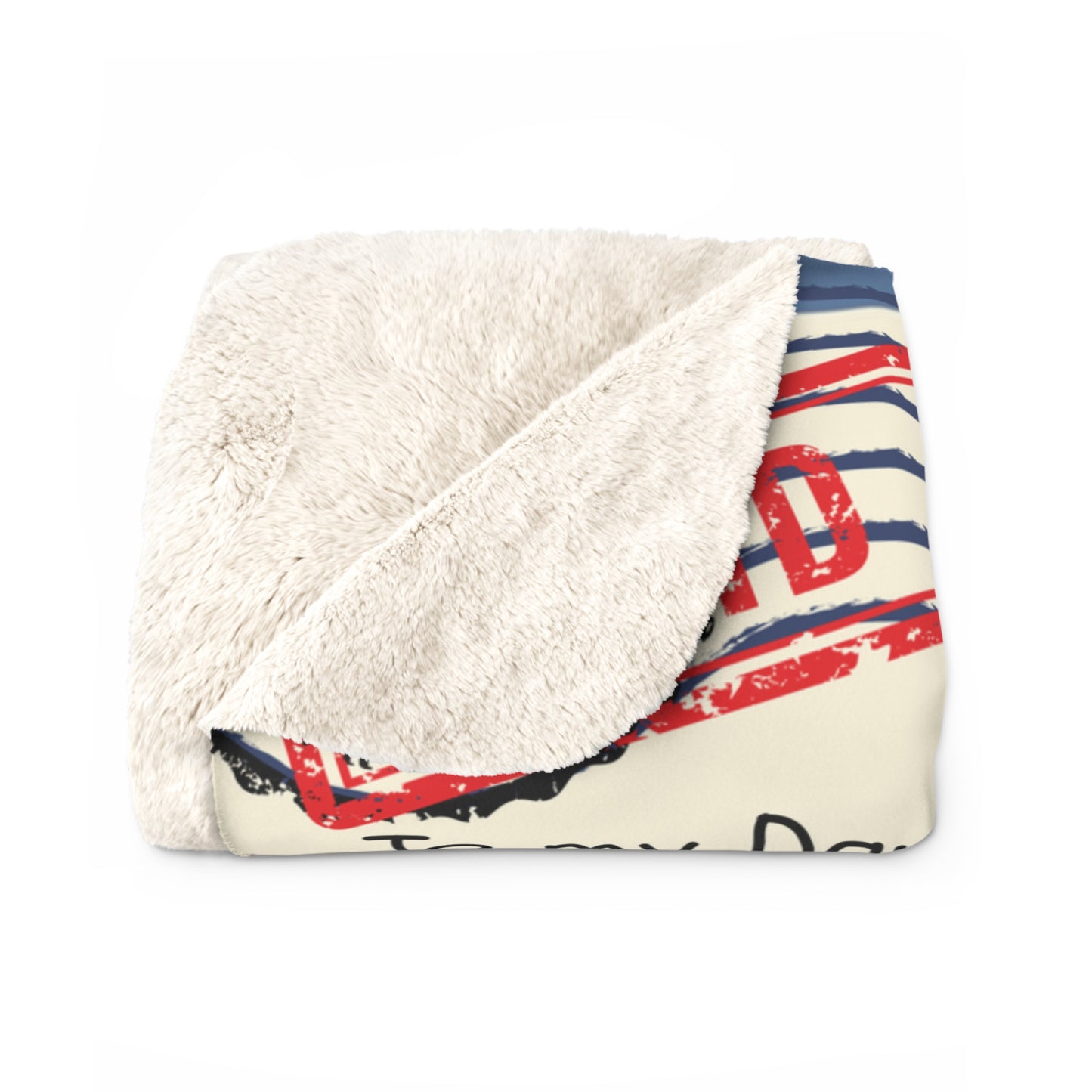 Luxurious Personalized Sherpa Fleece Blanket - Heartfelt Gift for Daughters