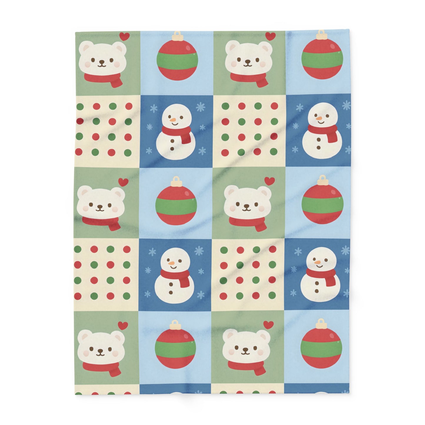 Christmas Arctic Fleece Blanket - Cozy Holiday Throw Blanket Gift