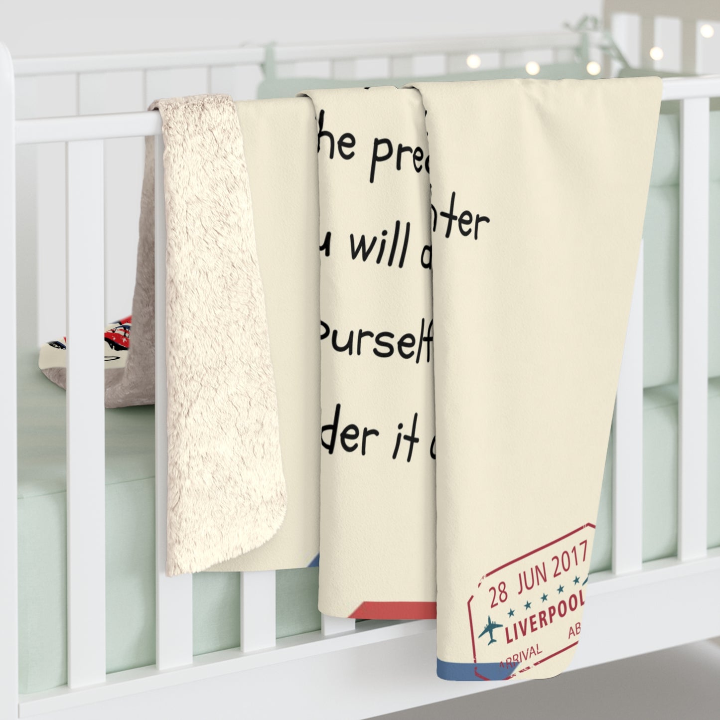 Luxurious Personalized Sherpa Fleece Blanket - Heartfelt Gift for Daughters