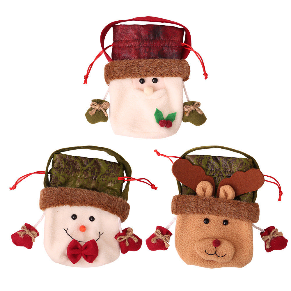 Christmas Apple Bags with Hand - Festive Holiday Decoration Set