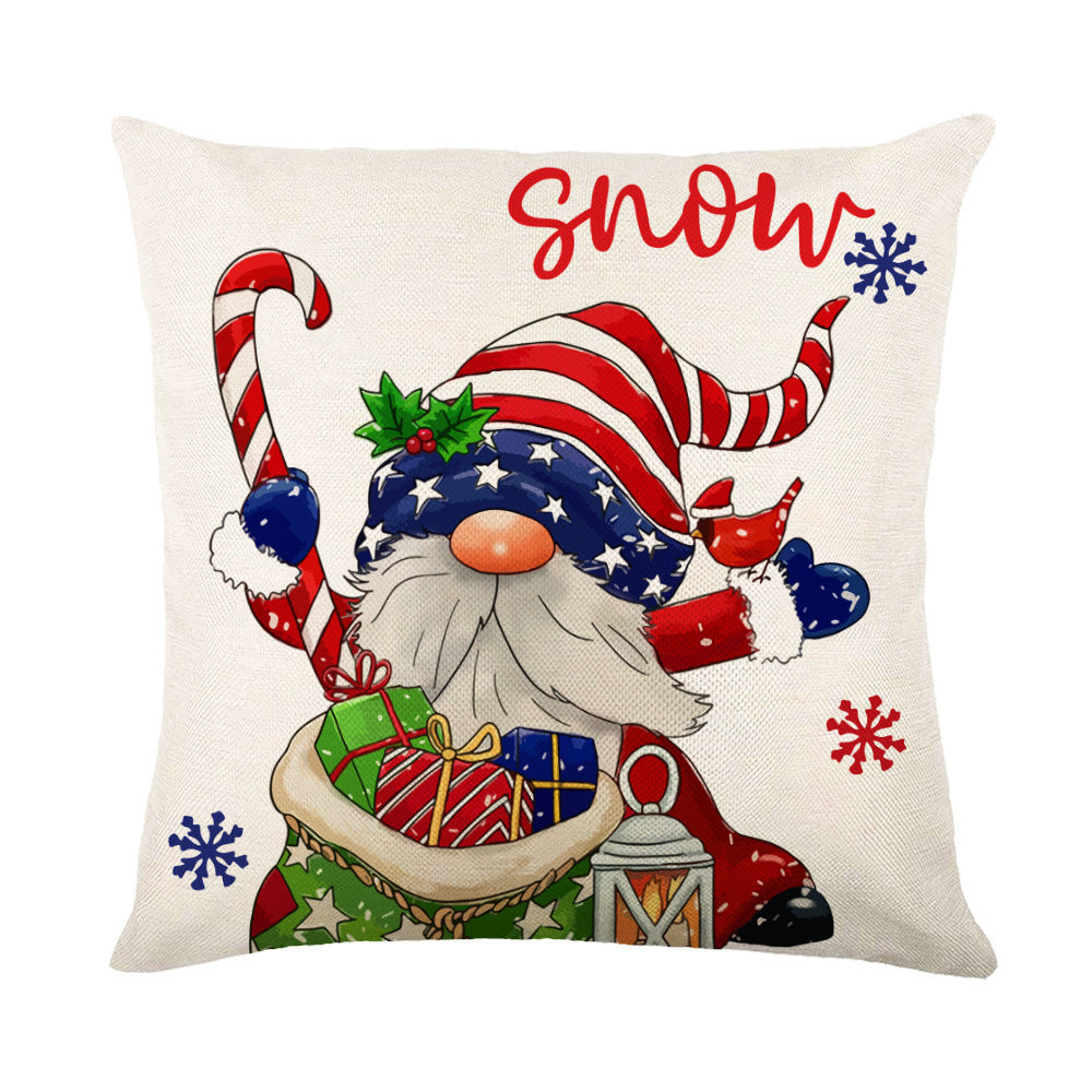 Christmas Snowflake Throw Pillow Covers - Holiday Decorative Cushion Cases