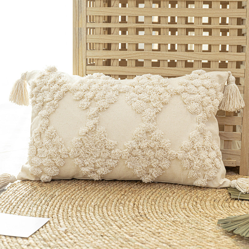 Nordic Style Cotton Canvas Cushion Cover - Decorative Throw Pillow Cover