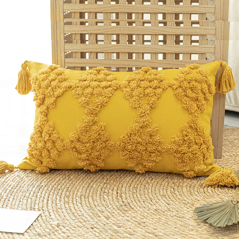 Nordic Style Cotton Canvas Cushion Cover - Decorative Throw Pillow Cover