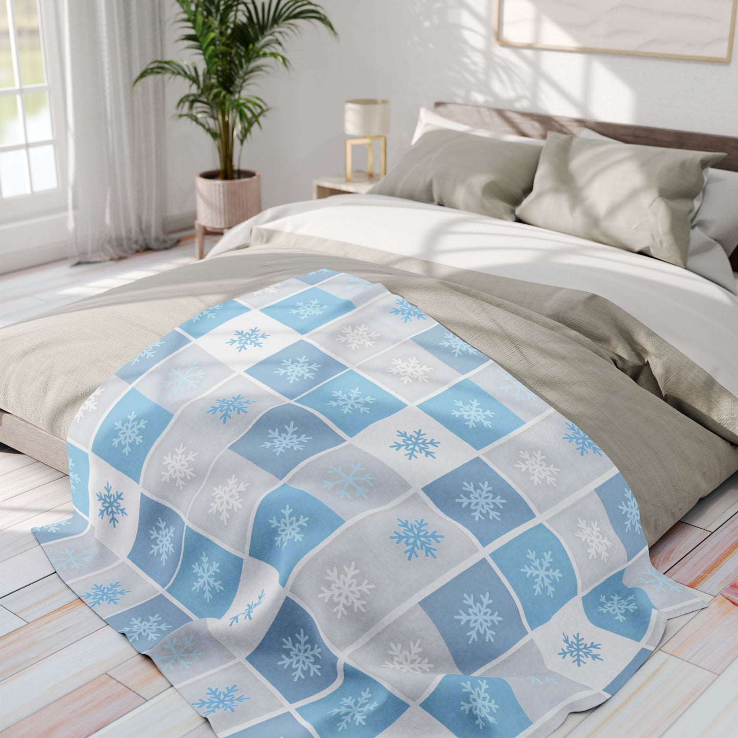 Moon Owl Flannel Fleece Blanket - Cozy Fuzzy Warm Throw Blanket
