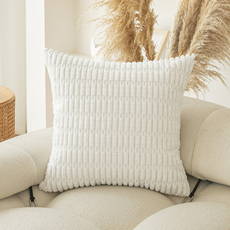 Soft Plush Corduroy Pillow Covers - Boho Design with Hidden Zipper