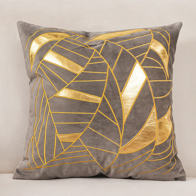 Dutch Velvet Gilded Pillow Case - Luxury Chemical Fiber Throw Pillow Cover