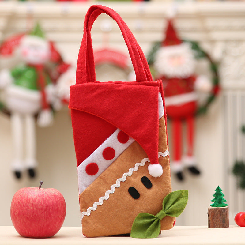Christmas Cartoon Character Gift Bags - Festive Holiday Handbags Set