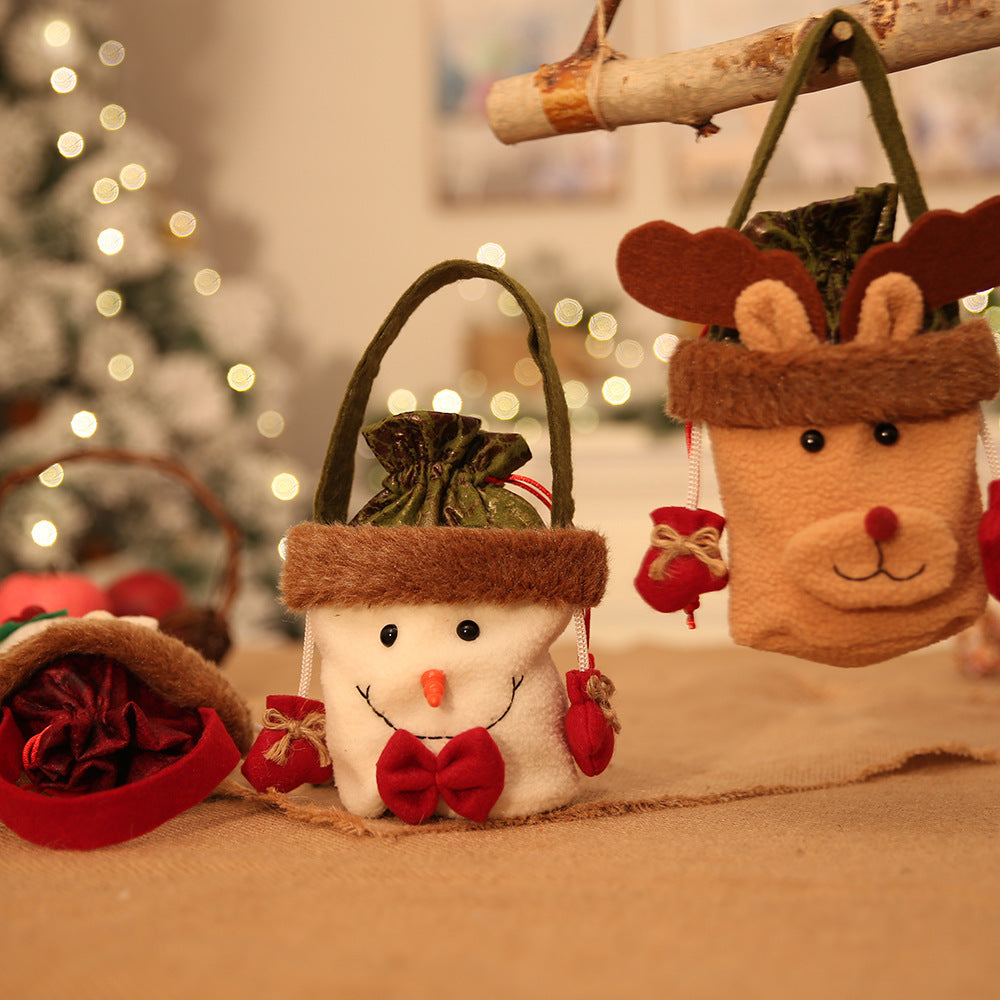 Christmas Apple Bags with Hand - Festive Holiday Decoration Set