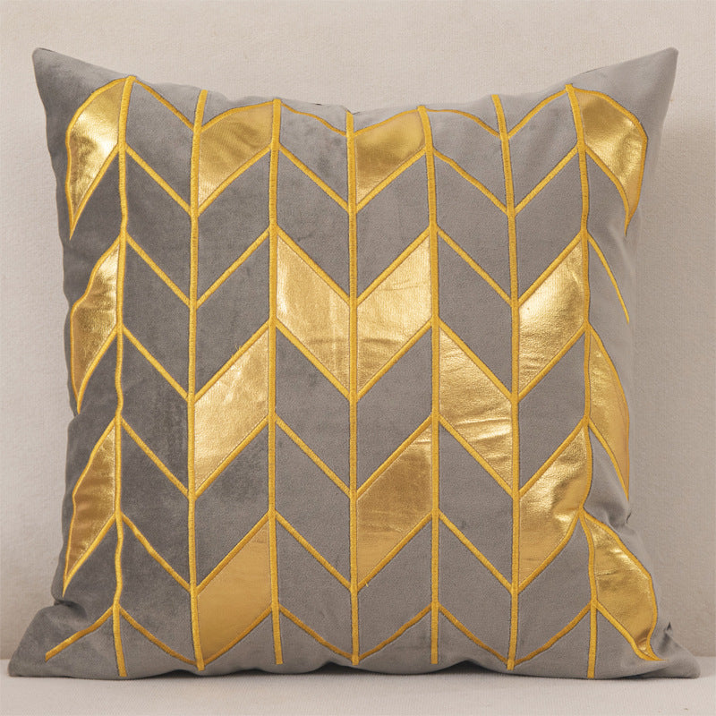 Dutch Velvet Gilded Pillow Case - Luxury Chemical Fiber Throw Pillow Cover
