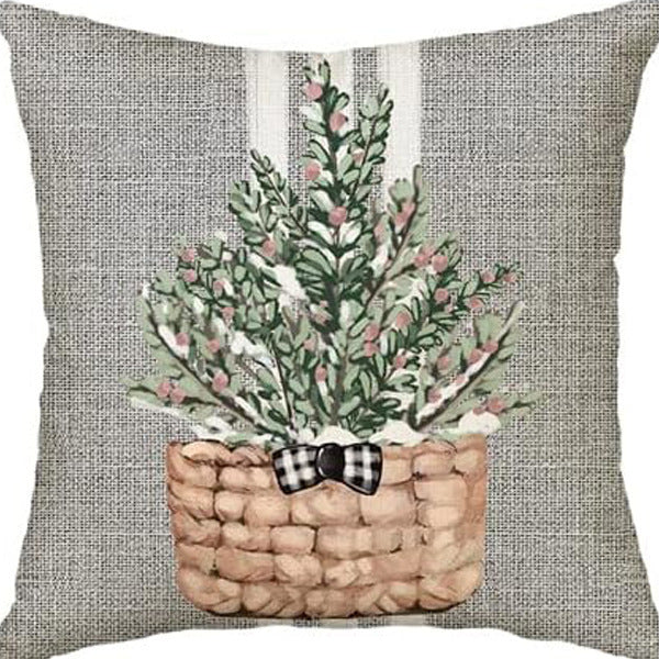 Nordic Style Pillow Cover - Linen & Peach Skin Velvet Super Soft