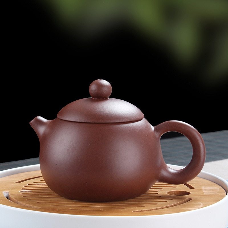Xi Shi Purple Clay Tea Pot Set - Handmade Yixing Zhuni Teapot with 4 Cups