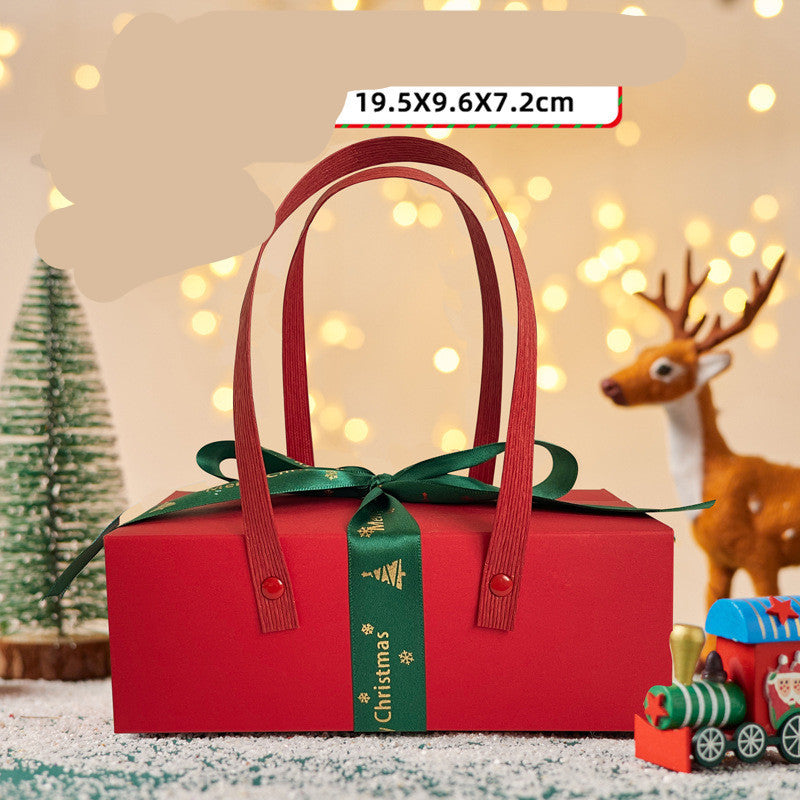 Christmas Gift Boxes Set - Festive Holiday Packaging with Ribbons & Bows
