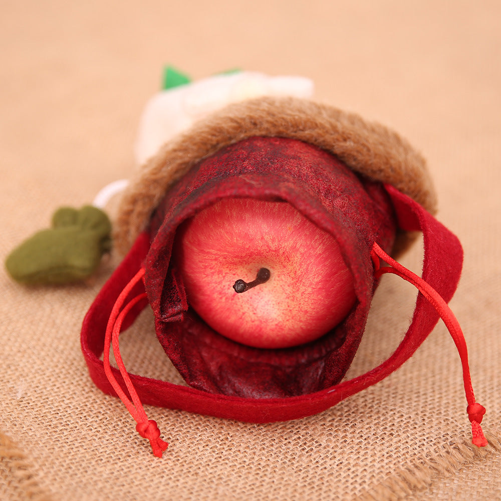 Christmas Apple Bags with Hand - Festive Holiday Decoration Set