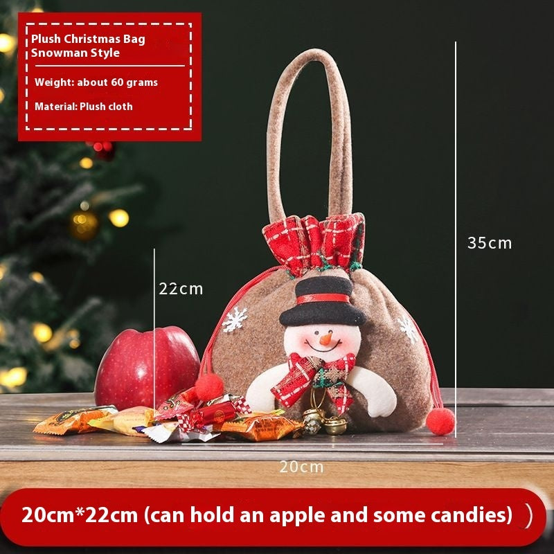 Christmas Drawstring Gift Bags - Festive Holiday Pouches Set