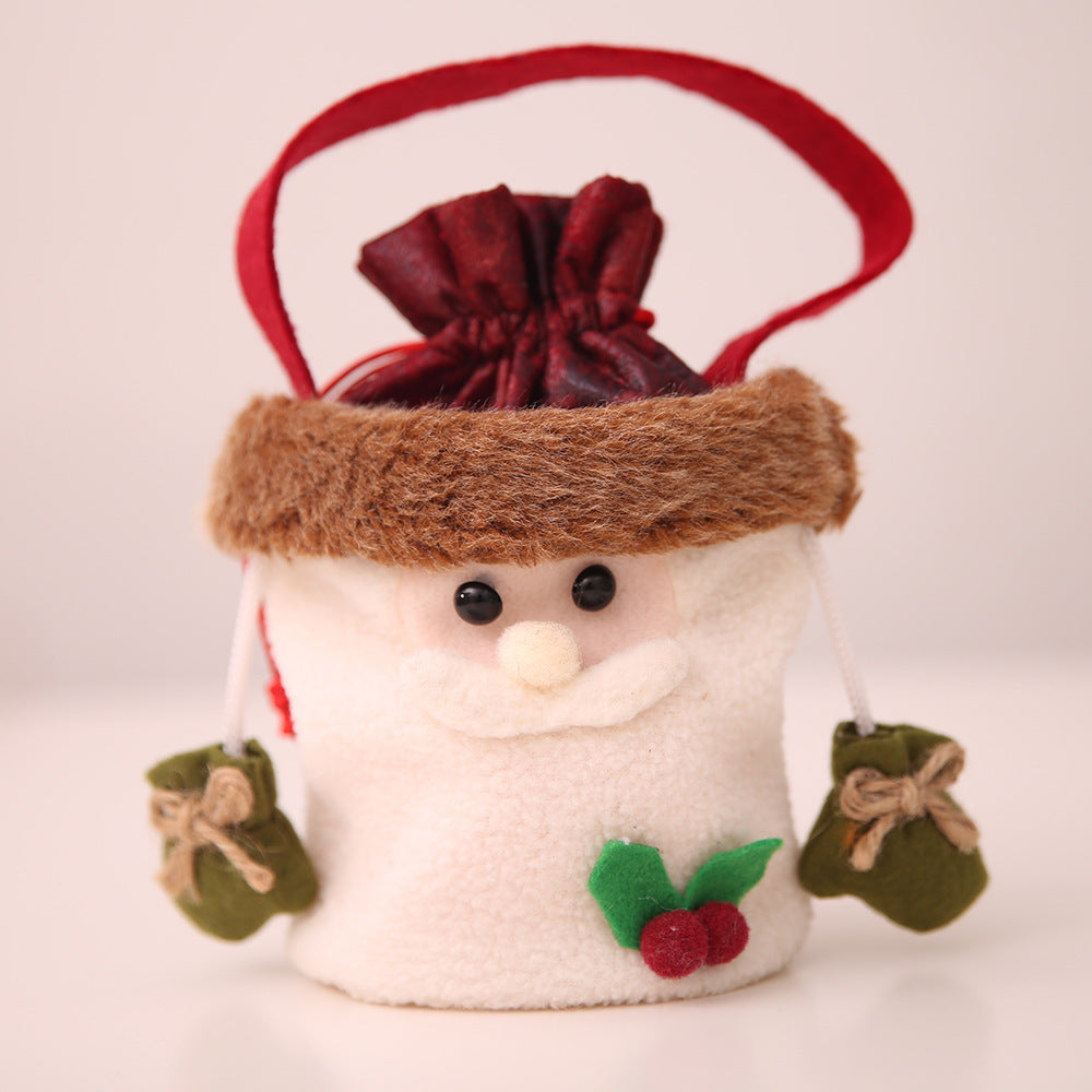 Christmas Apple Bags with Hand - Festive Holiday Decoration Set