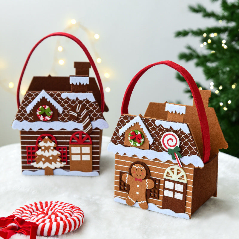 Christmas Tote Bags - Gingerbread Man & Christmas Tree Holiday Bags