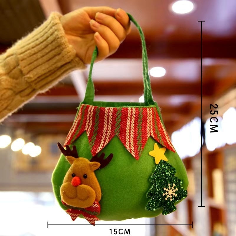 Christmas Drawstring Gift Bags - Festive Holiday Pouches Set