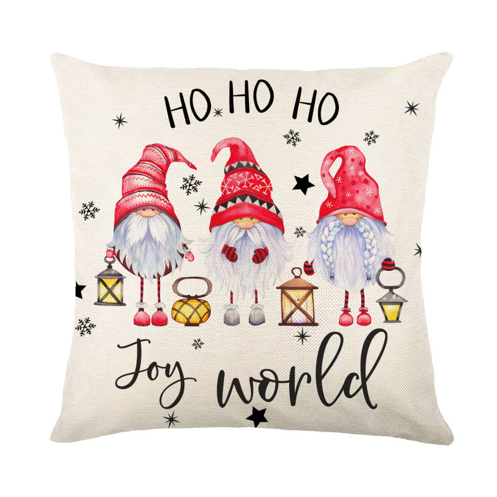 Christmas Snowflake Throw Pillow Covers - Holiday Decorative Cushion Cases