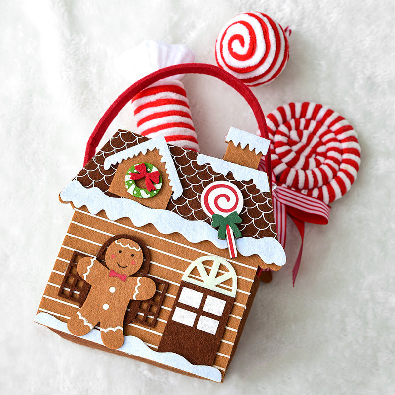 Christmas Tote Bags - Gingerbread Man & Christmas Tree Holiday Bags