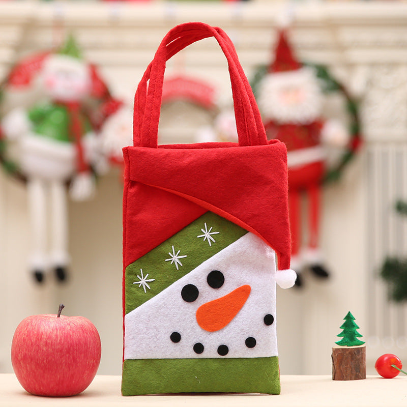 Christmas Cartoon Character Gift Bags - Festive Holiday Handbags Set