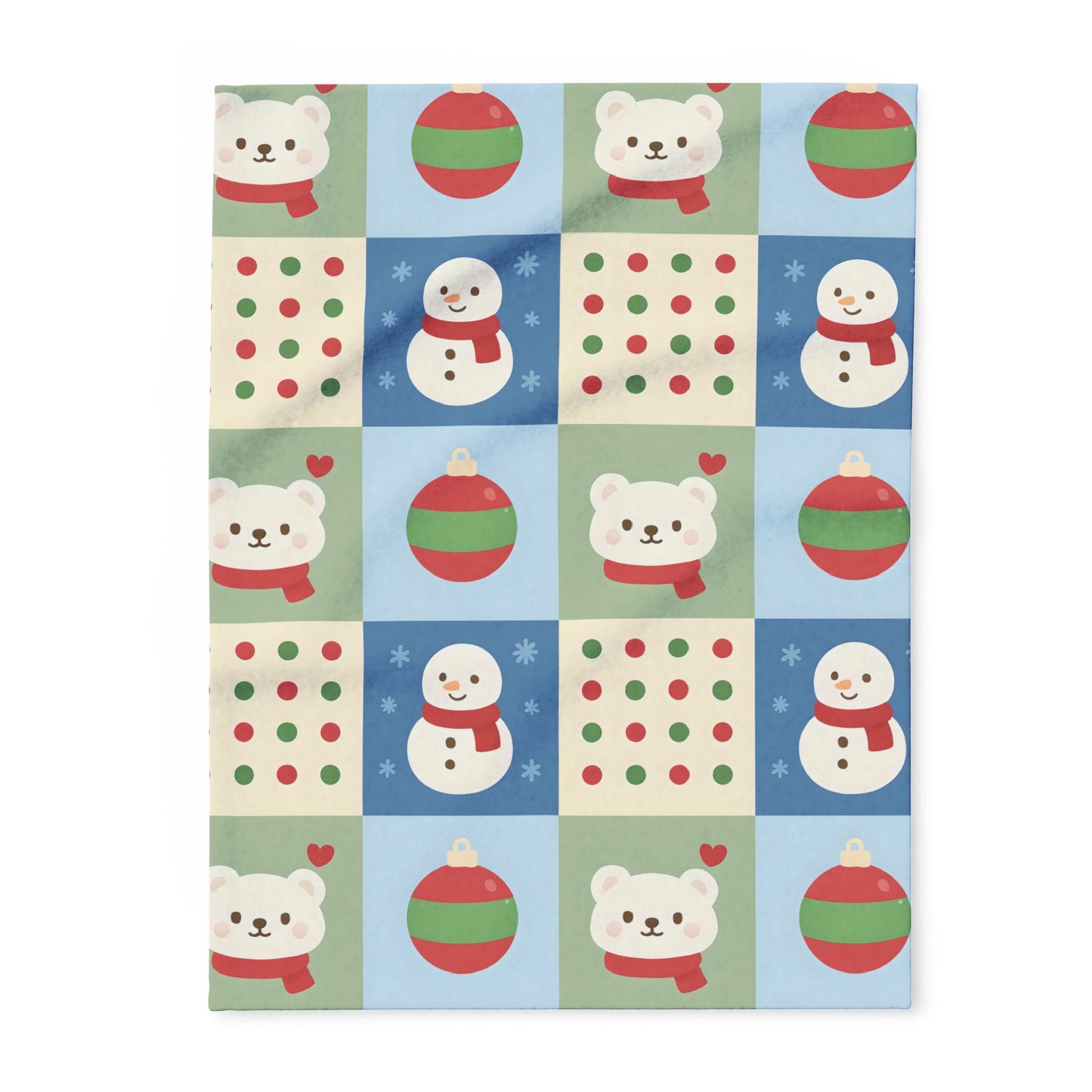 Christmas Arctic Fleece Blanket - Cozy Holiday Throw Blanket Gift