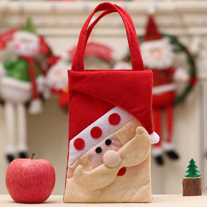 Christmas Cartoon Character Gift Bags - Festive Holiday Handbags Set