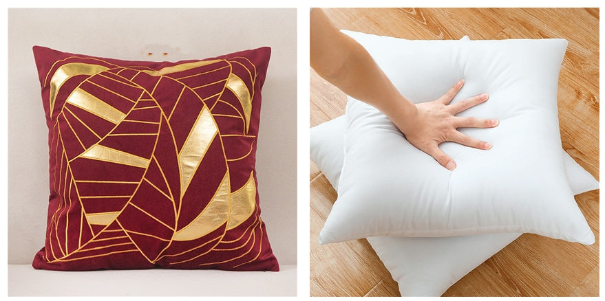 Dutch Velvet Gilded Pillow Case - Luxury Chemical Fiber Throw Pillow Cover