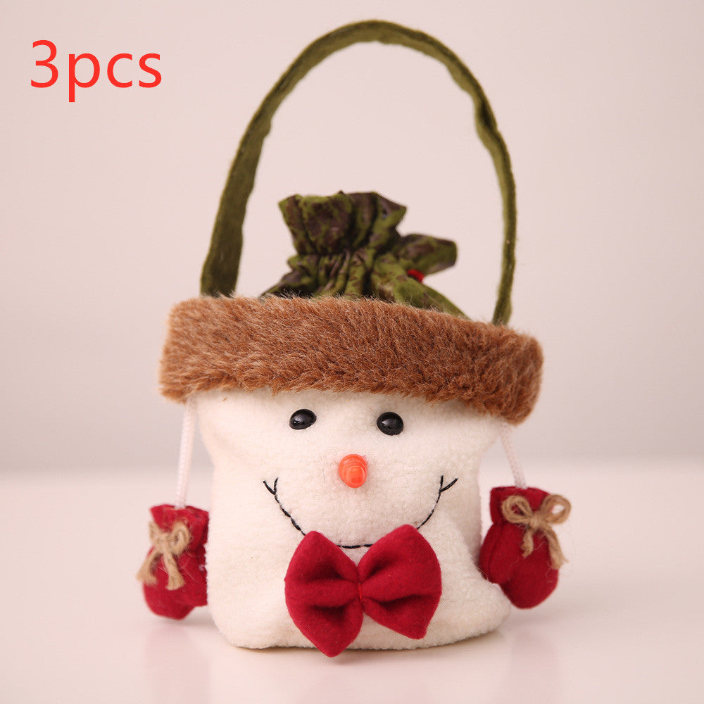 Christmas Apple Bags with Hand - Festive Holiday Decoration Set