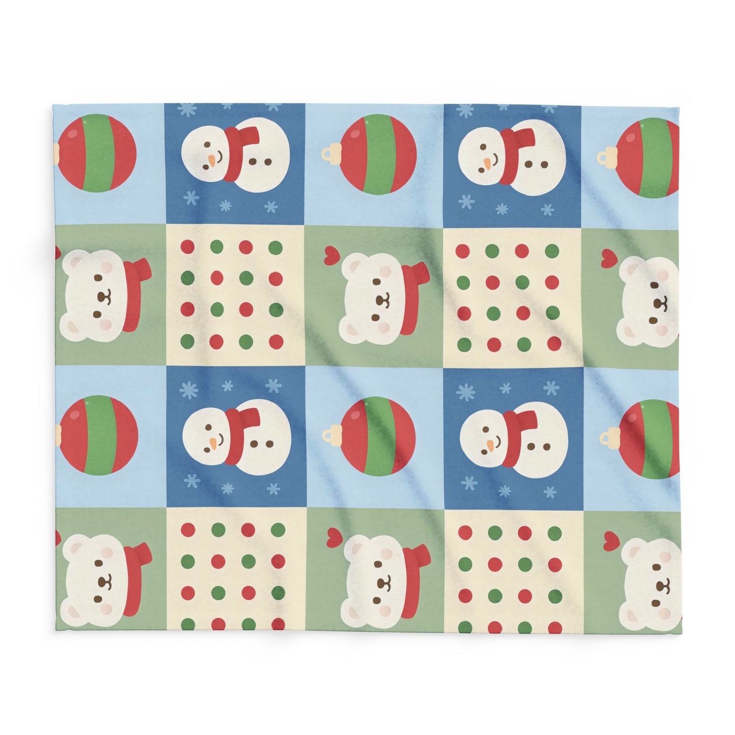 Christmas Arctic Fleece Blanket - Cozy Holiday Throw Blanket Gift