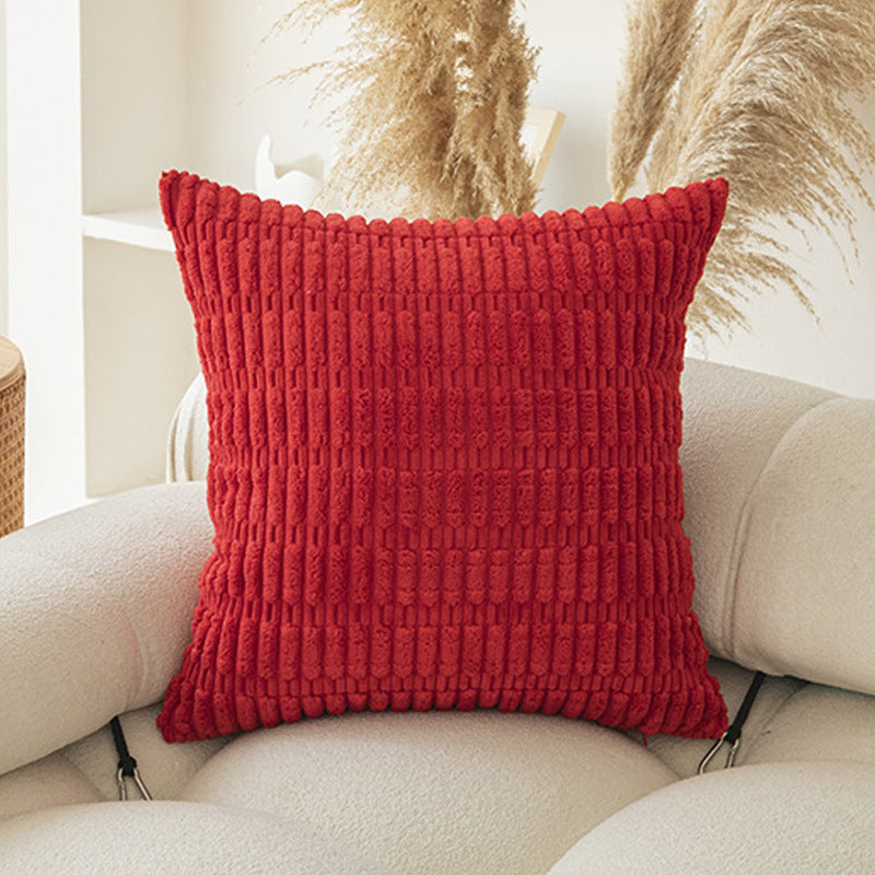 Soft Plush Corduroy Pillow Covers - Boho Design with Hidden Zipper