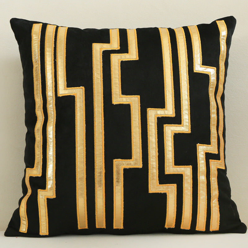 Dutch Velvet Gilded Pillow Case - Luxury Chemical Fiber Throw Pillow Cover