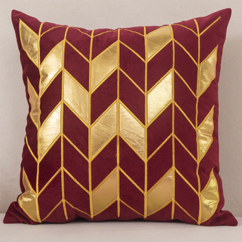 Dutch Velvet Gilded Pillow Case - Luxury Chemical Fiber Throw Pillow Cover