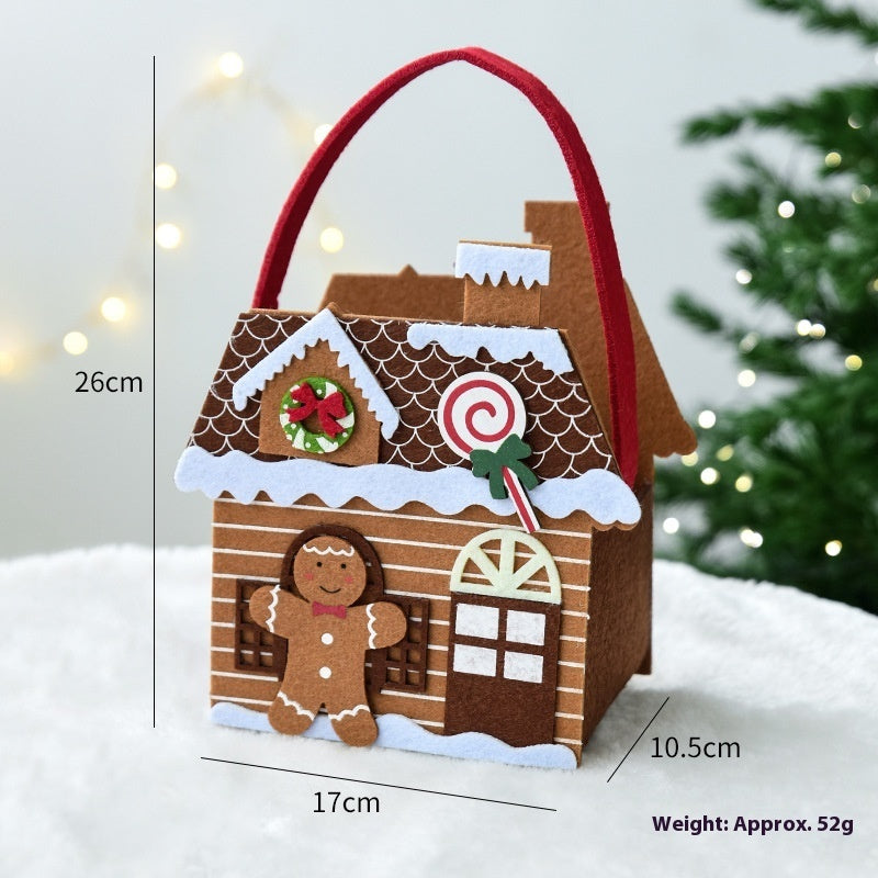 Christmas Tote Bags - Gingerbread Man & Christmas Tree Holiday Bags
