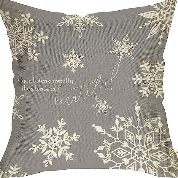 Nordic Style Pillow Cover - Linen & Peach Skin Velvet Super Soft