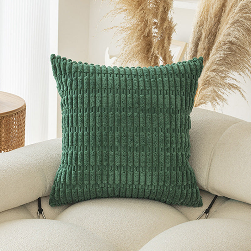 Soft Plush Corduroy Pillow Covers - Boho Design with Hidden Zipper