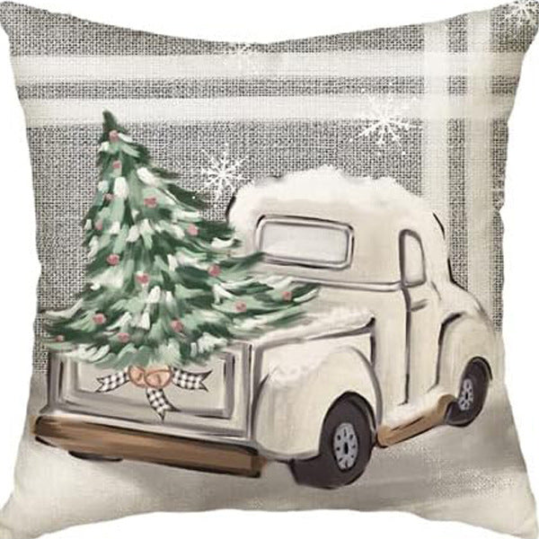 Nordic Style Pillow Cover - Linen & Peach Skin Velvet Super Soft