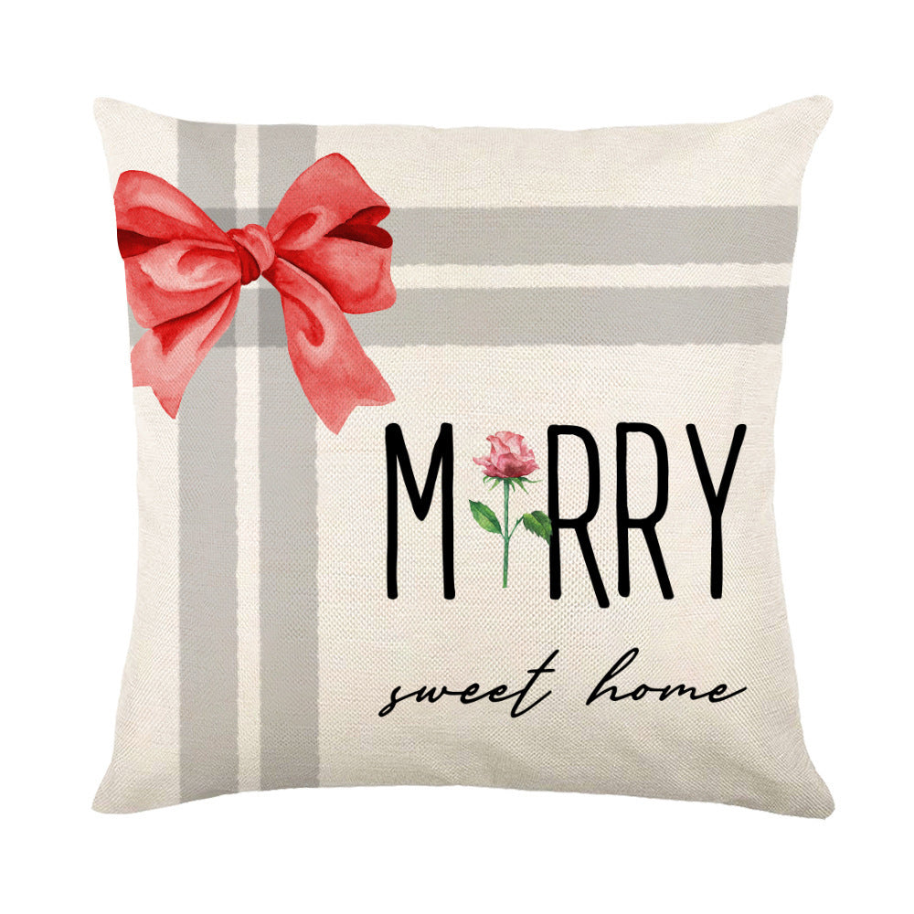 Christmas Snowflake Throw Pillow Covers - Holiday Decorative Cushion Cases