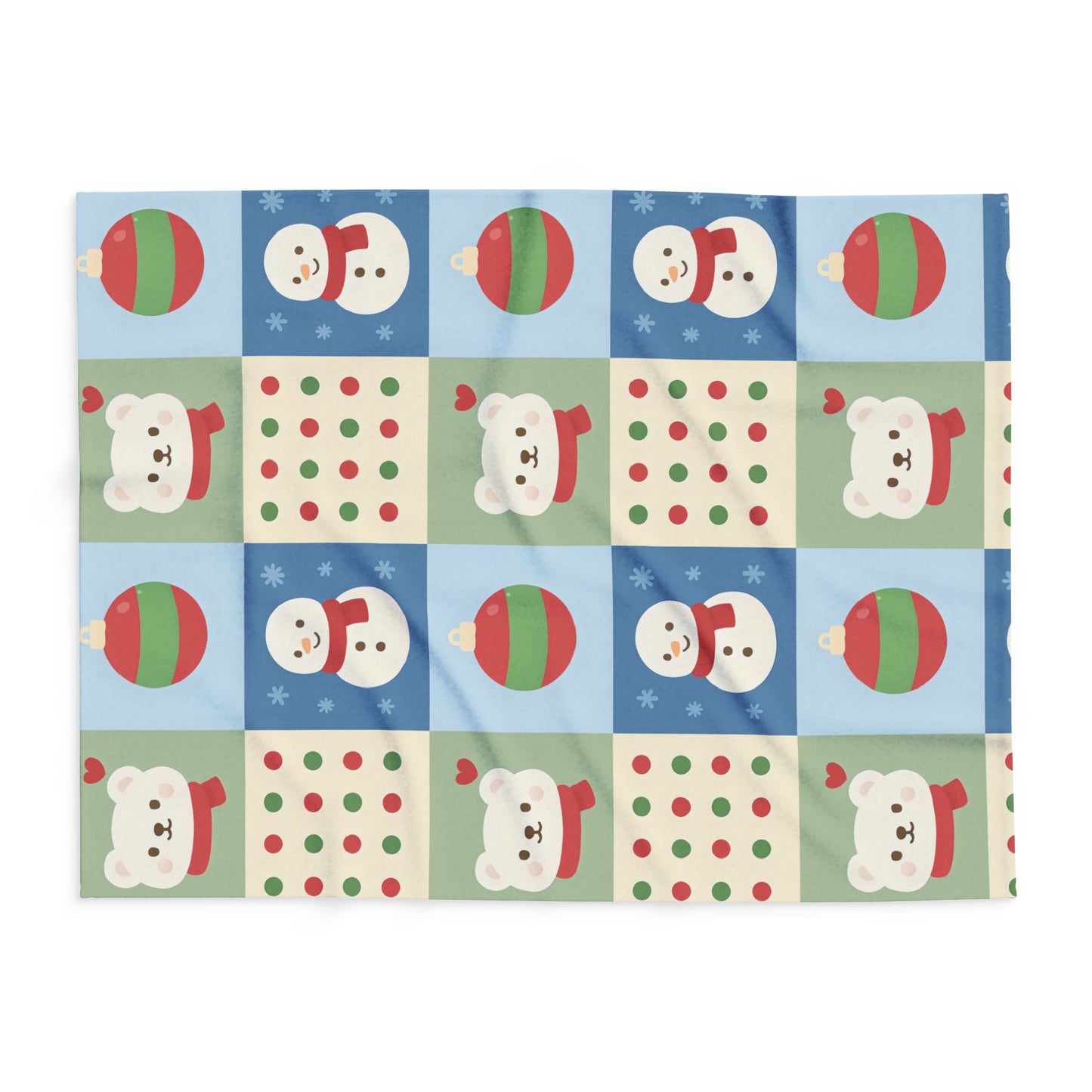 Christmas Arctic Fleece Blanket - Cozy Holiday Throw Blanket Gift