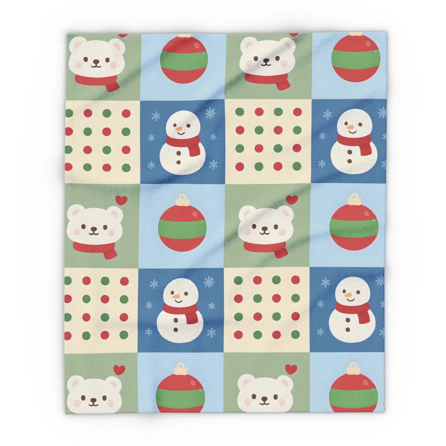 Christmas Arctic Fleece Blanket - Cozy Holiday Throw Blanket Gift