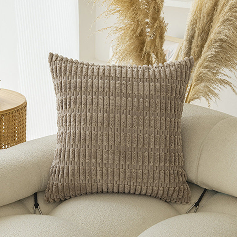 Soft Plush Corduroy Pillow Covers - Boho Design with Hidden Zipper