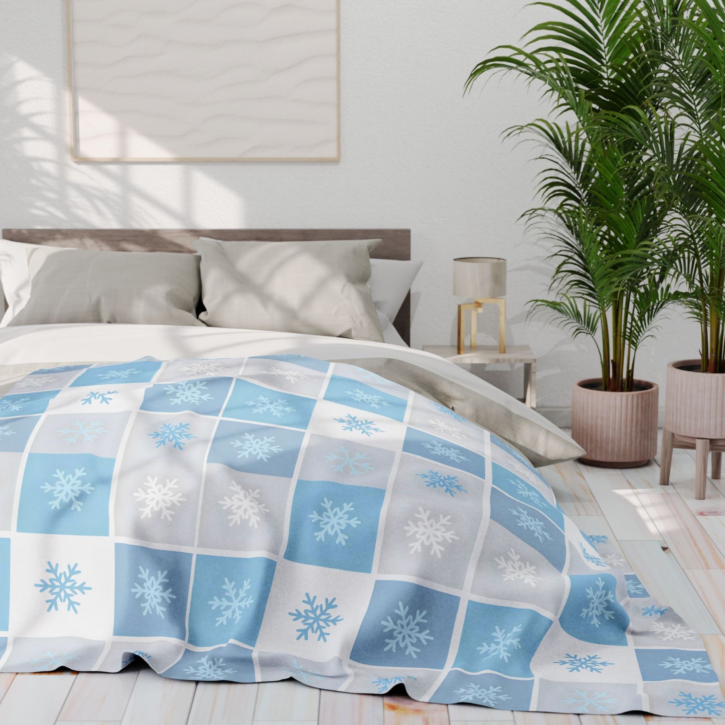 Moon Owl Flannel Fleece Blanket - Cozy Fuzzy Warm Throw Blanket