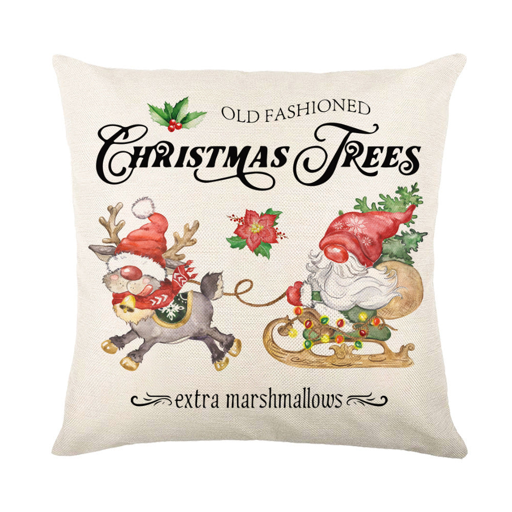 Christmas Snowflake Throw Pillow Covers - Holiday Decorative Cushion Cases