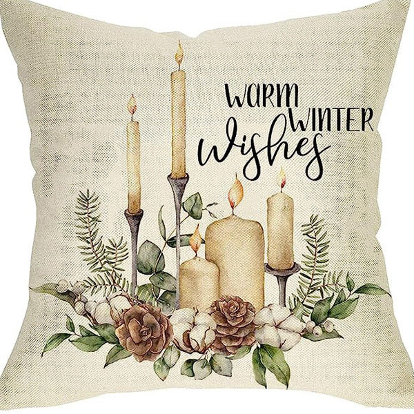 Nordic Style Pillow Cover - Linen & Peach Skin Velvet Super Soft